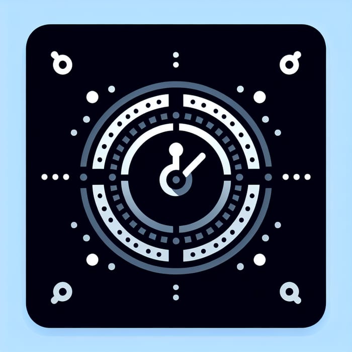 Circular Watch Alarm Icon Design - 128x128 PNG