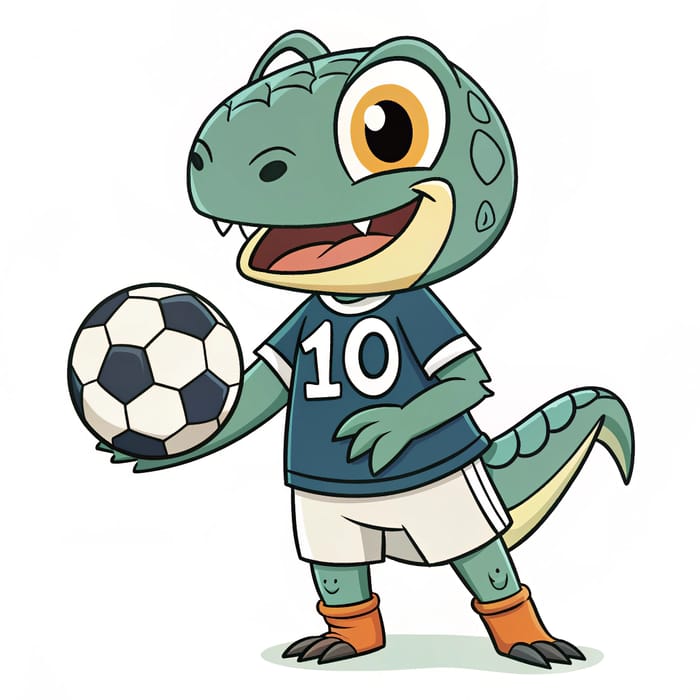 Raptor Mascot Soccer Ball Design