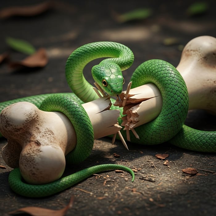 Restoring Broken Femur Bone with Green Snake - Medical Miracle Restoring Broken Femur Bone with Green Snake - Medical Miracle