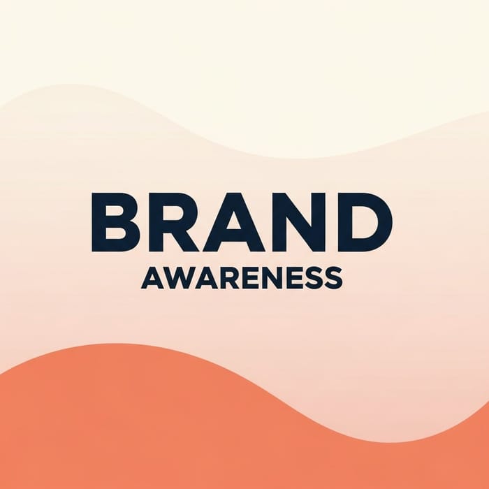 Brand Awareness, Bold Typography Design
