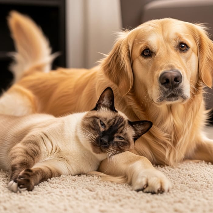 Cat and Dog: Adorable Companions Cat and Dog: Adorable Companions