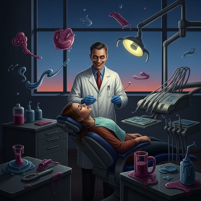 Dental Nightmare | Surreal Dental Horror Artwork