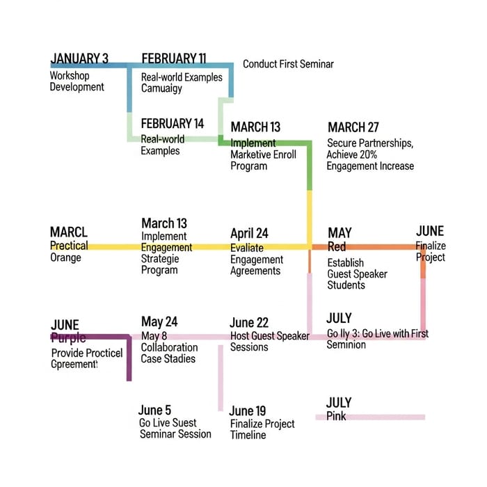 Developing Workshop Timeline to First Seminar: Full Schedule