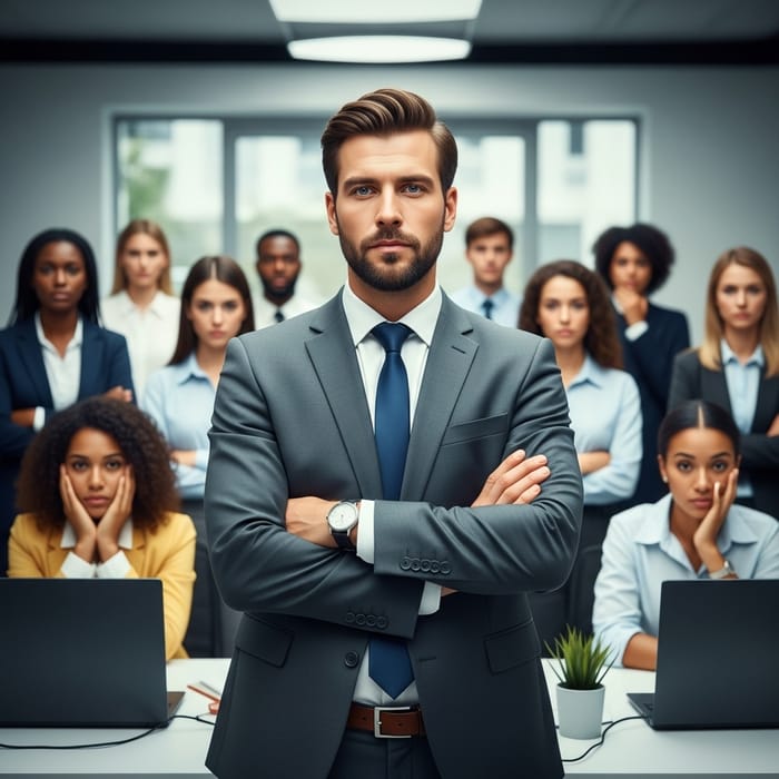 Charismatic Salesman Energizes Office | Vibrant European Professionals Charismatic Salesman Energizes Office | Vibrant European Professionals