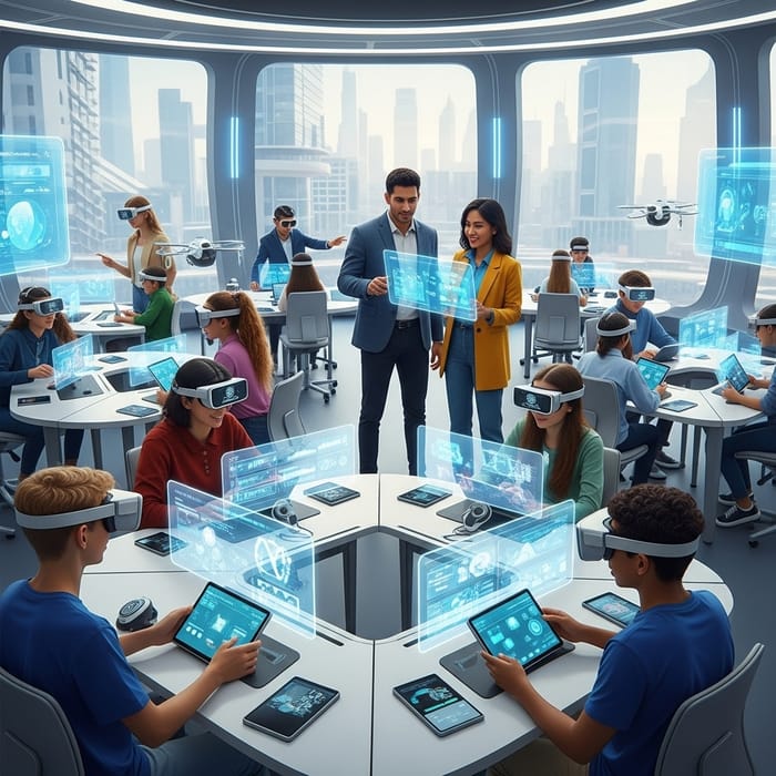 Empowering Teens in AI-Focused Classroom of the Future | Educators Smiling Empowering Teens in AI-Focused Classroom of the Future | Educators Smiling
