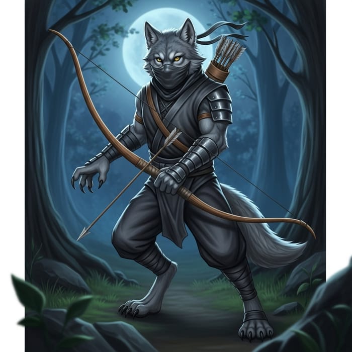 Wolf Ninja Archer: A Nighttime Warrior Wolf Ninja Archer: A Nighttime Warrior