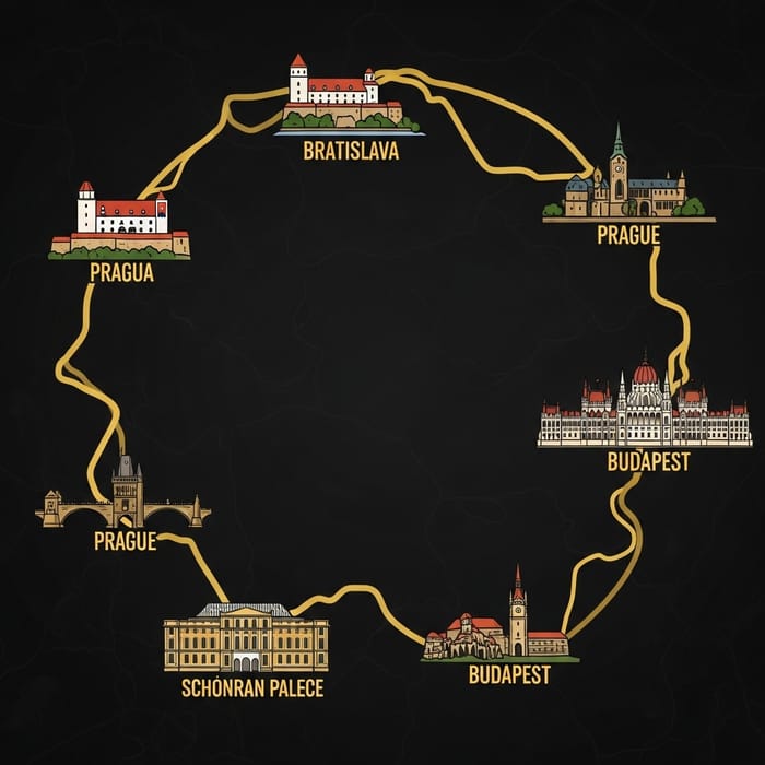 Explore the Golden Motorcycle Route: Bratislava, Prague, Vienna, Budapest Explore the Golden Motorcycle Route: Bratislava, Prague, Vienna, Budapest