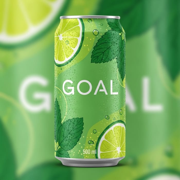 500ml GOAL Mojito Can Design | Fresh & Stylish