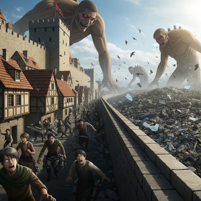 Attack on Titan: Fantasy vs. Reality in a Medieval Town