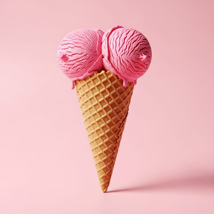 Helado Teta with Quirky Strawberry Scoops