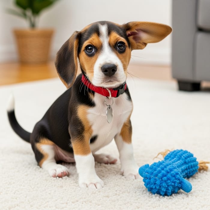 Adorable Beagle Puppy on Plush Carpet | Cute Beagle Adorable Beagle Puppy on Plush Carpet | Cute Beagle
