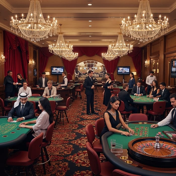 Extravagant Casino Scene Wallpaper | Captivating Casino Background Extravagant Casino Scene Wallpaper | Captivating Casino Background