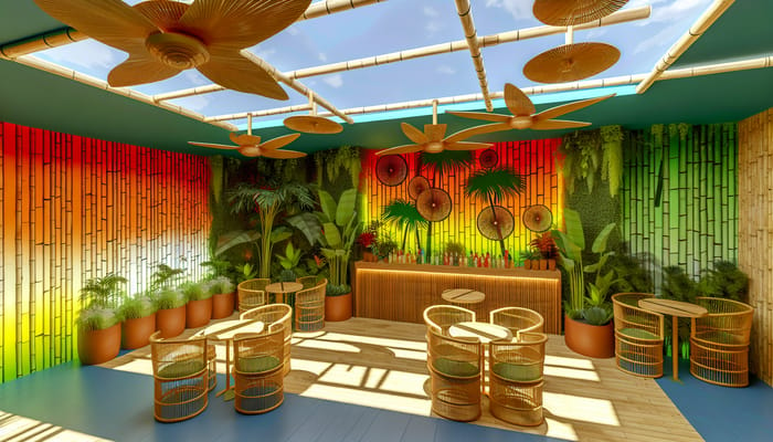 Tropical Restaurant Interior Design Ideas