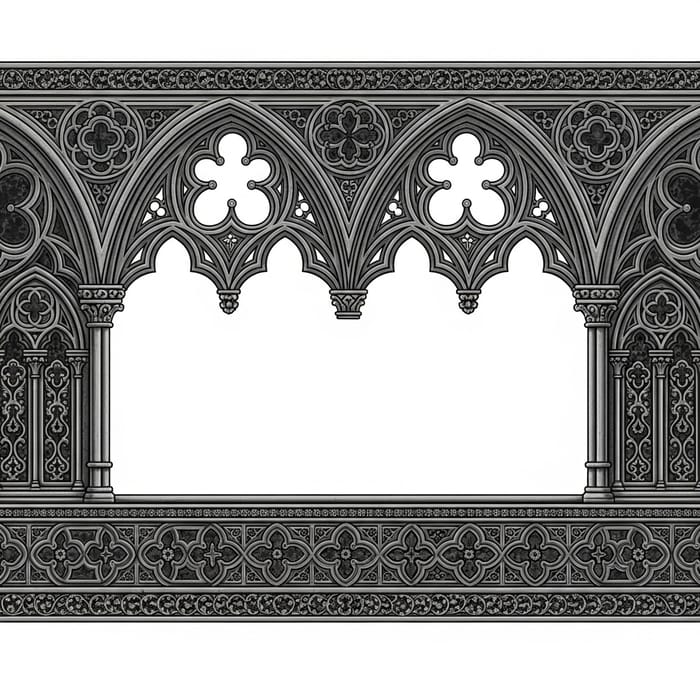 Intricate Gothic Border Design
