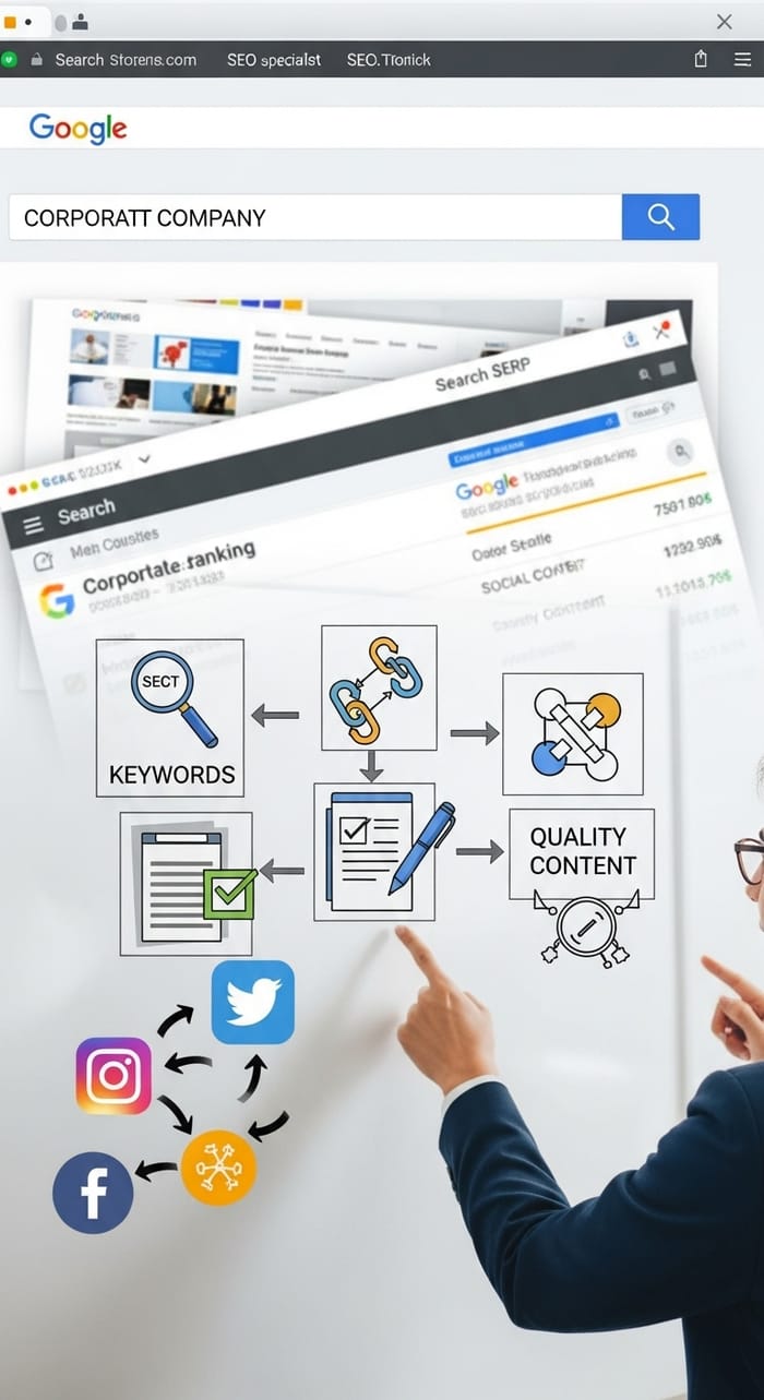 SEO Strategies for Corporate Website Ranking on Google