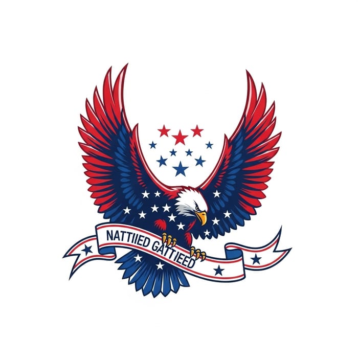 Patriotic Eagle Logo Design | Majestic Symbol of Patriotism Patriotic Eagle Logo Design | Majestic Symbol of Patriotism