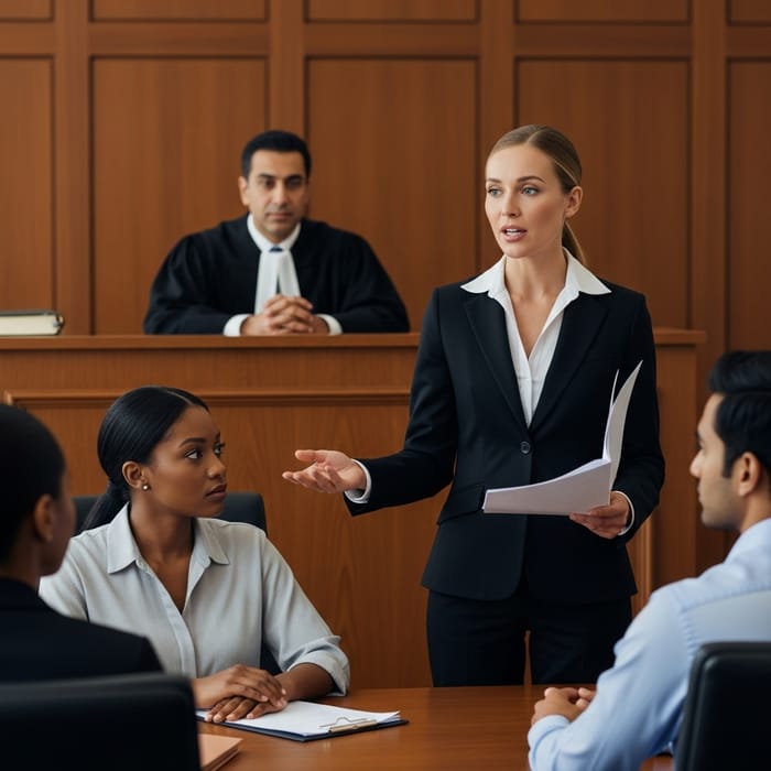Female Lawyer in Court: A Passionate Defense Female Lawyer in Court: A Passionate Defense
