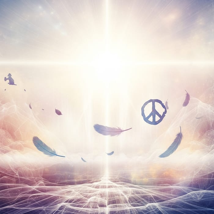 Abstract Representation of Divine Grace - Spiritual Serenity and Tranquility Abstract Representation of Divine Grace - Spiritual Serenity and Tranquility