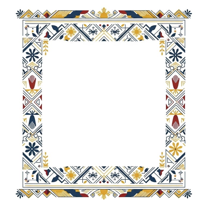 Proud Filipino Citizen Poster Border Design Proud Filipino Citizen Poster Border Design