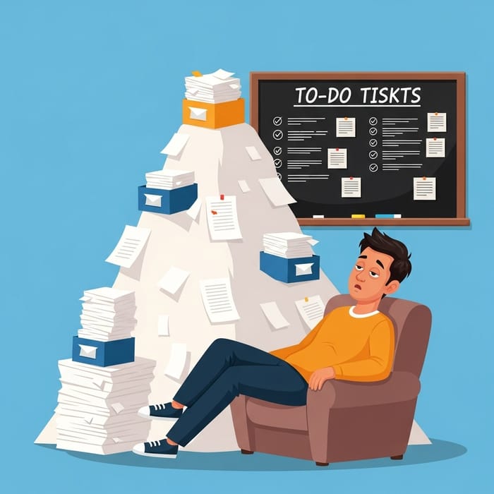 Lazy Person Looking at Unachievable Mountain of Tasks? Tips to Conquer Them Efficiently Lazy Person Looking at Unachievable Mountain of Tasks? Tips to Conquer Them Efficiently
