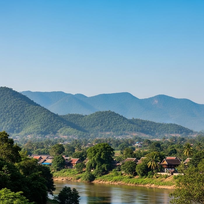 Scenic Luang Prabang Province Landscape