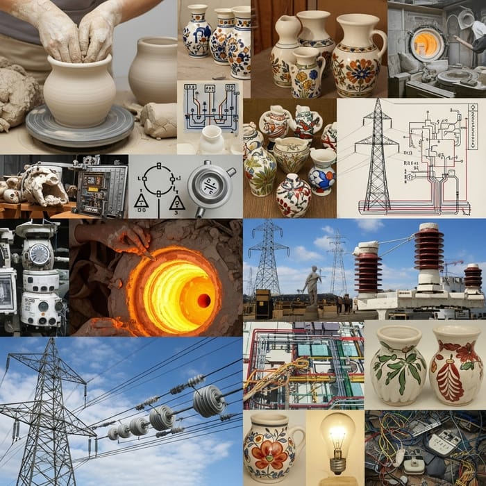 Ceramic & Electrical Industries: Art Collage Technology Ceramic & Electrical Industries: Art Collage Technology