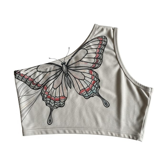 Unique Butterfly Crop Top Design | Stylish Comfort Unique Butterfly Crop Top Design | Stylish Comfort