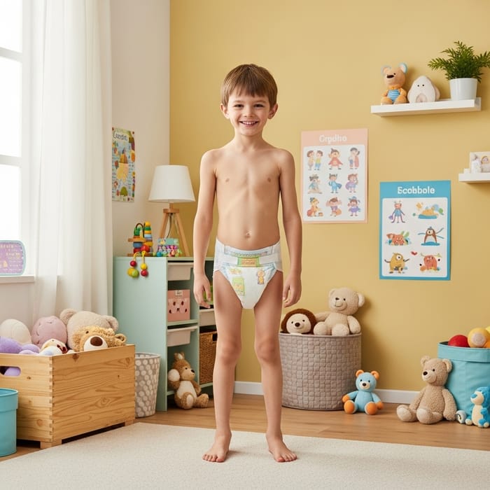 Big Toddler in Diaper - Innocent and Playful Aura Big Toddler in Diaper - Innocent and Playful Aura