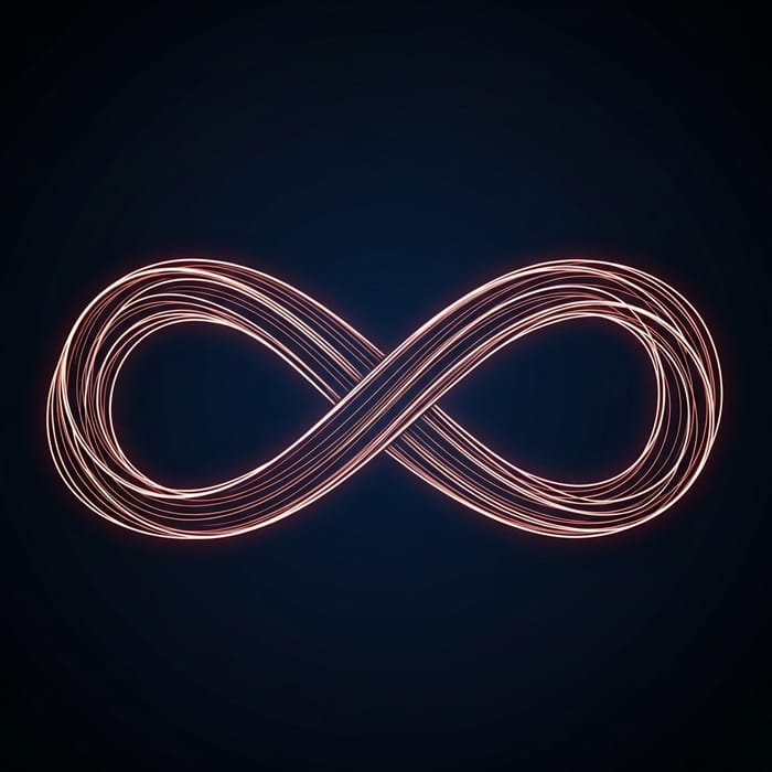 Intricate Infinity Symbol Calligraphy - Timeless Artistry