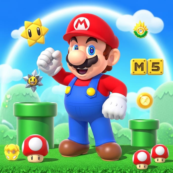 Mario Video Game Character | Italian Hero in Red