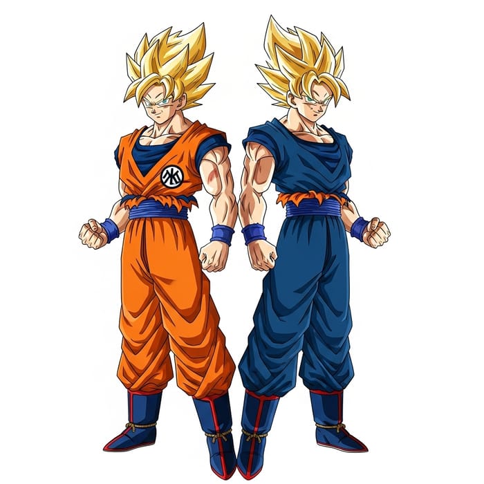 Epic Goku vs Vegeta Wallpaper Battle - Powerful Orange vs Blue Warriors Epic Goku vs Vegeta Wallpaper Battle - Powerful Orange vs Blue Warriors