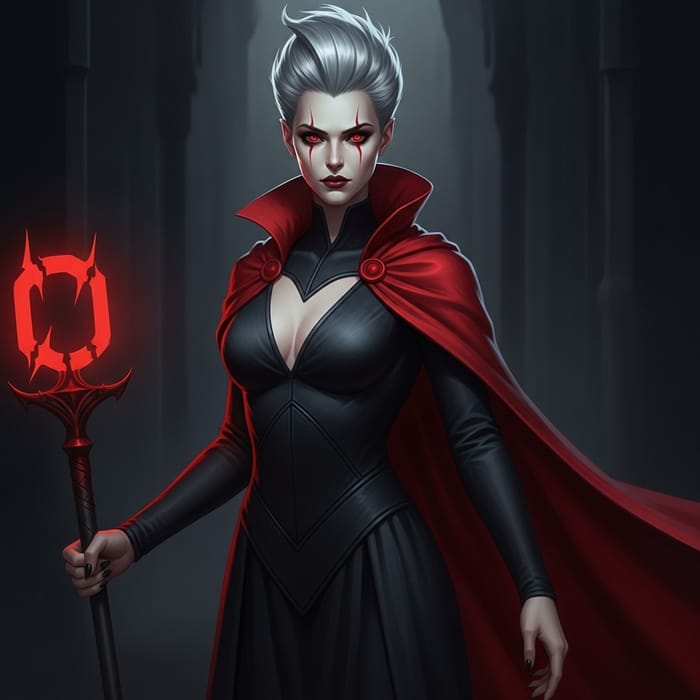 Apocalyptic Rider - Woman with Ash Gray Hair in Fantasy Art Apocalyptic Rider - Woman with Ash Gray Hair in Fantasy Art