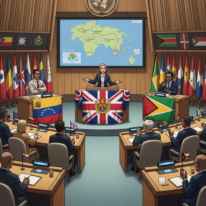 United Kingdom's Support for Guyana in Venezuela Conflict - UN Meeting