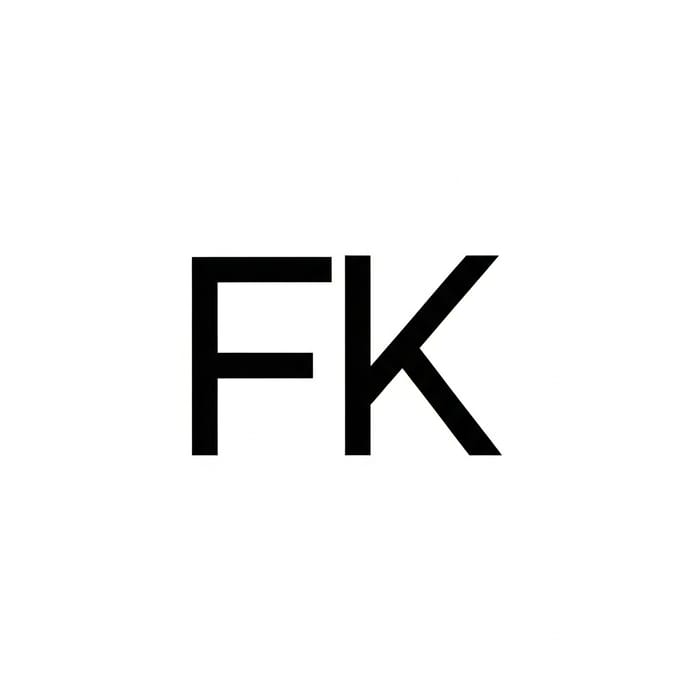Minimalistic FK Monogram Design Minimalistic FK Monogram Design
