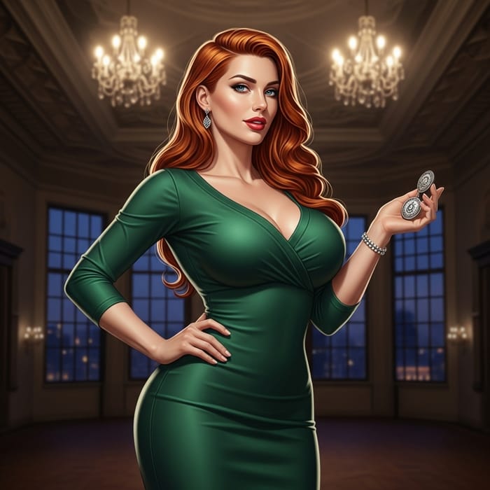 Beautiful Fiery Redhead with Blue Eyes | Stunning Elegance