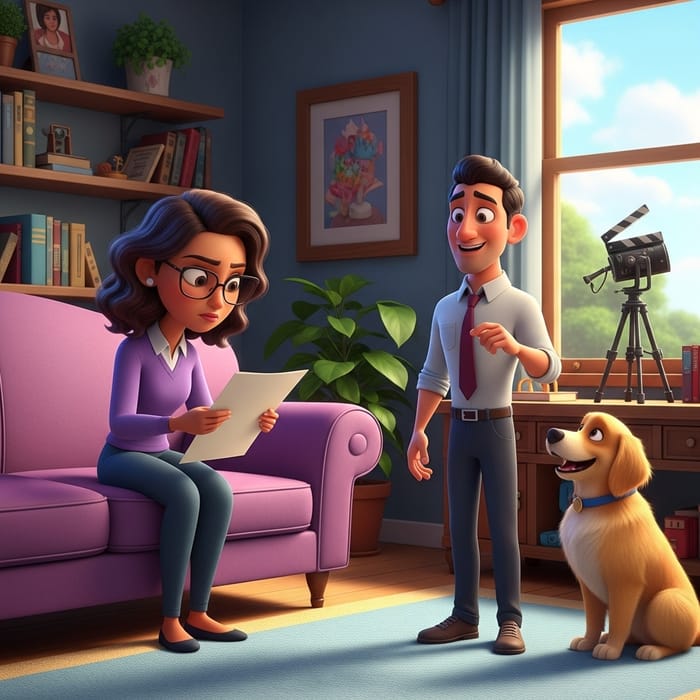 Pixar-Style Casting Couch Animation