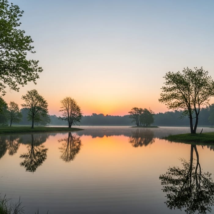 Tranquil Sunrise: Embracing Peace and Serenity Tranquil Sunrise: Embracing Peace and Serenity
