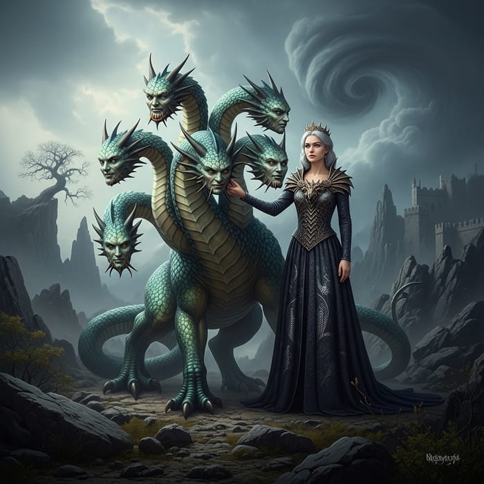 Daenerys Targaryen and Hydra Encounter
