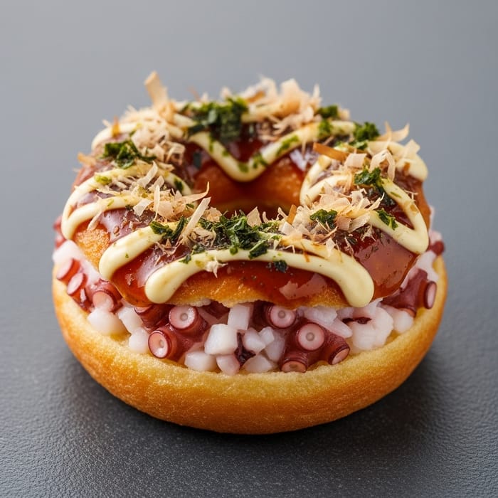 Mini Takoyaki Donut | Fusion Snack Delight Mini Takoyaki Donut | Fusion Snack Delight