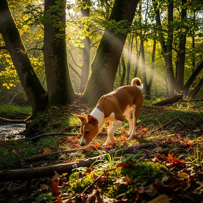 Female Dog in Enchanted Forest | Nature Photography Female Dog in Enchanted Forest | Nature Photography