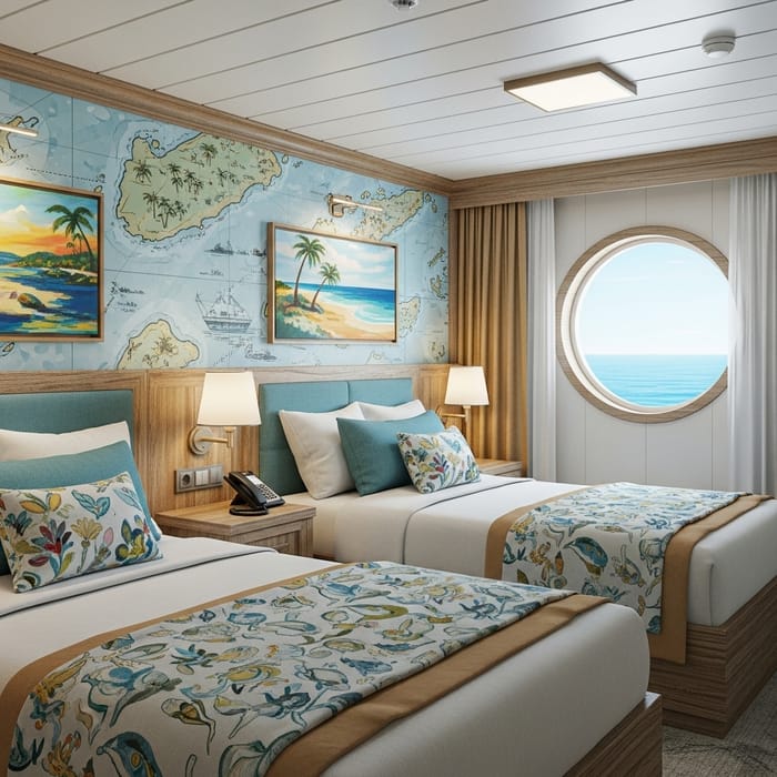 Moana Themed Cruise Ship Hotel Room | Ocean Inspired Decor Moana Themed Cruise Ship Hotel Room | Ocean Inspired Decor