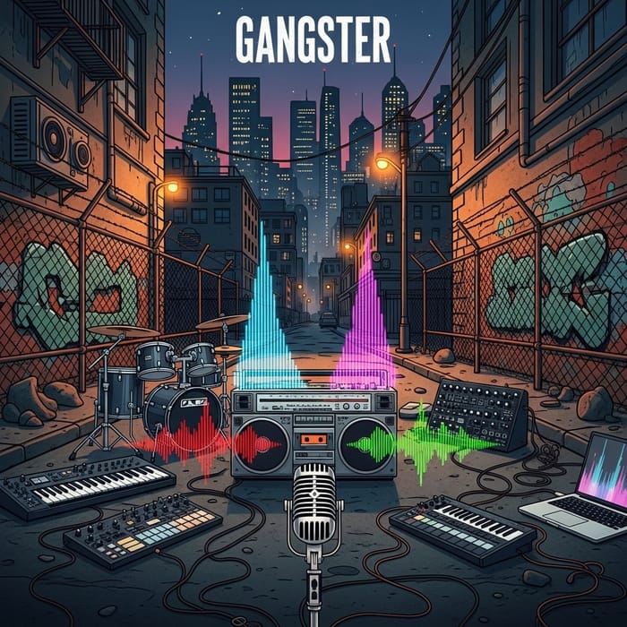 Gangster Trap Music: Urban Album Art
