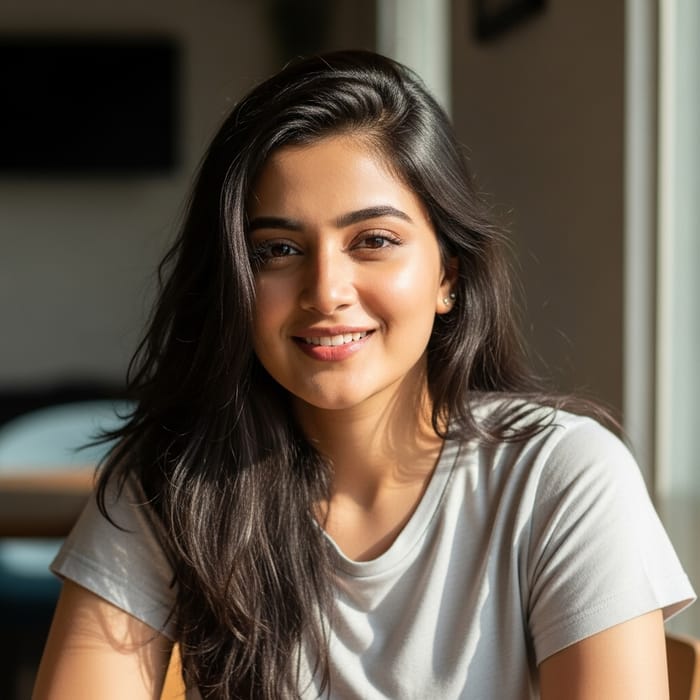 Indian Actress Vidya Balan in Casual T-Shirt Pose
