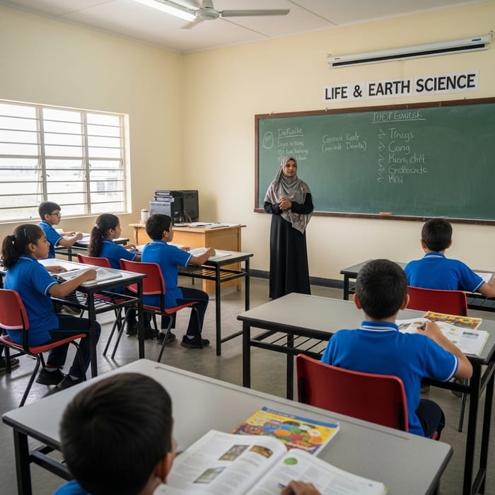 Dedicated Science Classroom with Engaging Teacher Dedicated Science Classroom with Engaging Teacher