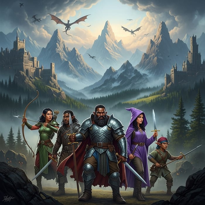 Majestic Lord of the Rings Painting: Epic Fantasy Battles & Characters Majestic Lord of the Rings Painting: Epic Fantasy Battles & Characters
