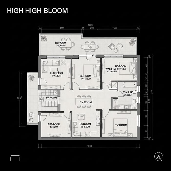 Modern 3-Bedroom House Blueprint | AutoCAD Design Modern 3-Bedroom House Blueprint | AutoCAD Design