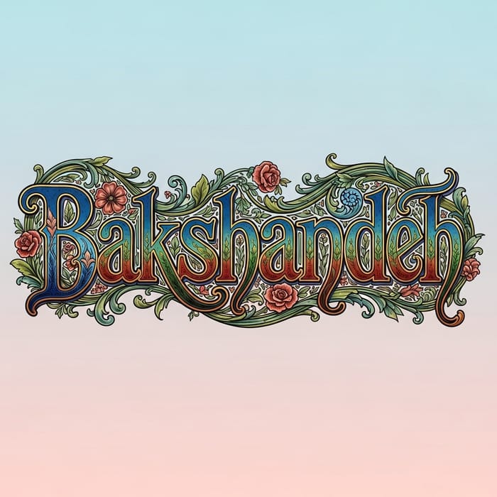 Bakshandeh Word Art in Classic Style
