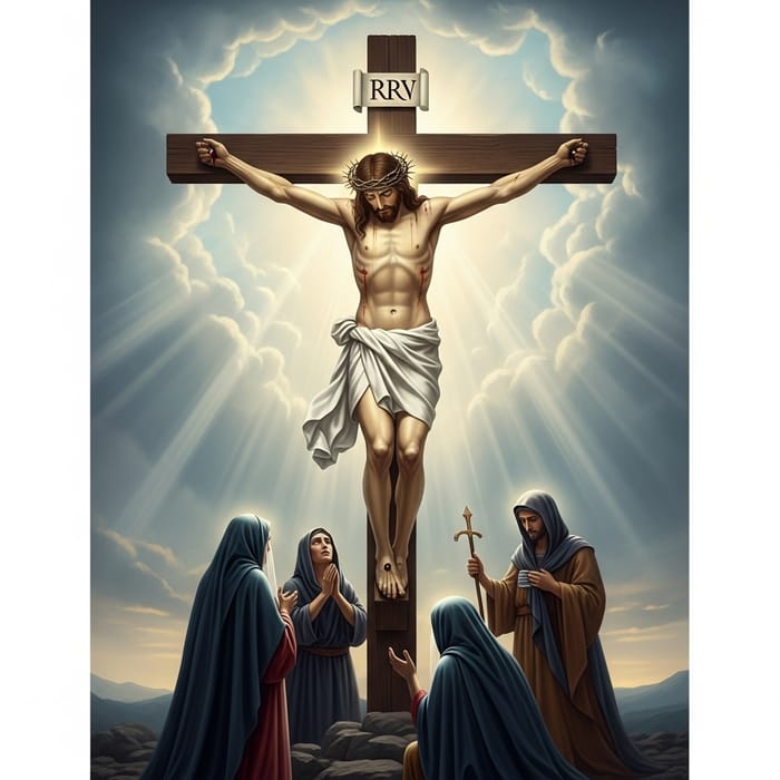 Jesus on the Cross: Divine Depiction of a Religious Figure