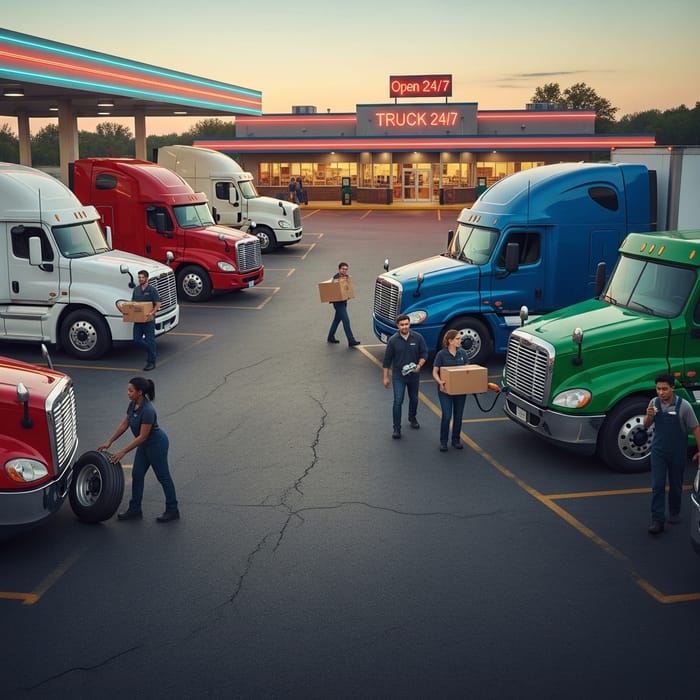Explore the Vibrant Truck Stop Experience