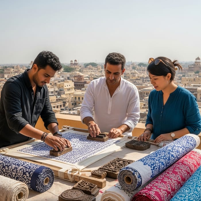 Handblock Printing in Jaipur, Rajasthan - Ancient Craft Tradition Handblock Printing in Jaipur, Rajasthan - Ancient Craft Tradition
